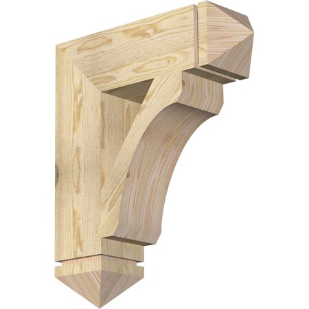 Ekena Millwork Legacy Arts & Crafts Rough Sawn Bracket, Douglas Fir, 6"W x 22"D x 26"H BKT06X22X26LEC03RDF